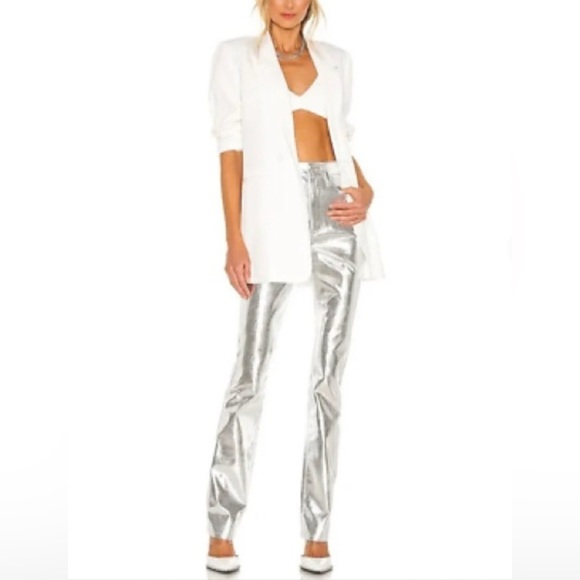 WeWoreWhat Mirror Straight Leg Mirror - Picture 3 of 16